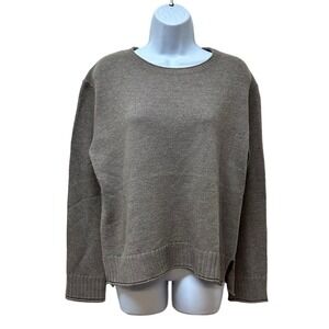 Jenni Kayne Taupe Crewneck Sweater